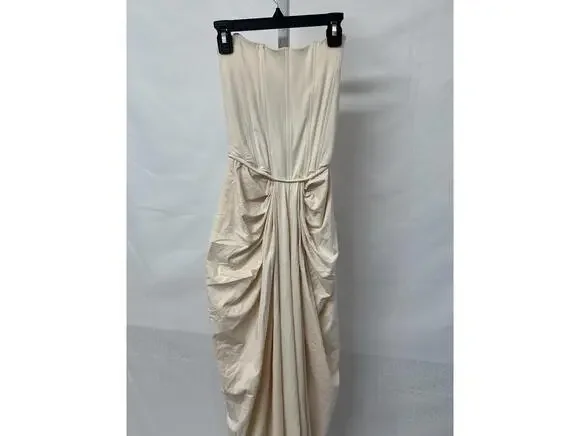 Deme by Gabriella Pearl Gown in Off White - Picture 2 of 9